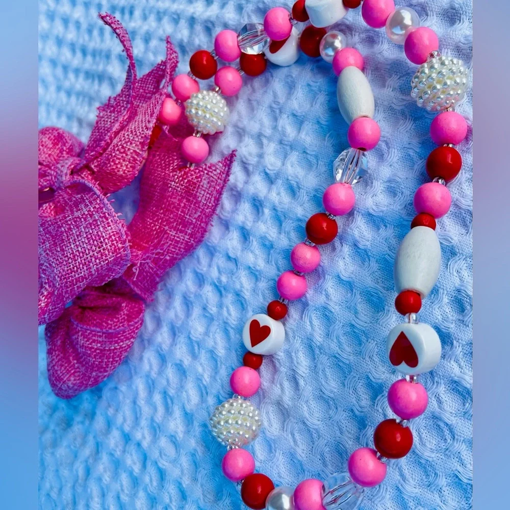 Valentine Beaded Garland